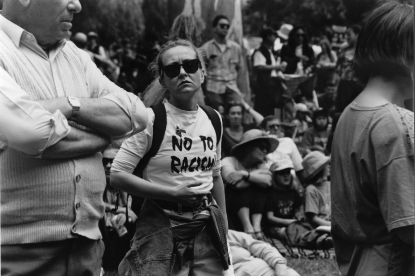 rally against racism 1996 Treasury Gardens Melbourne